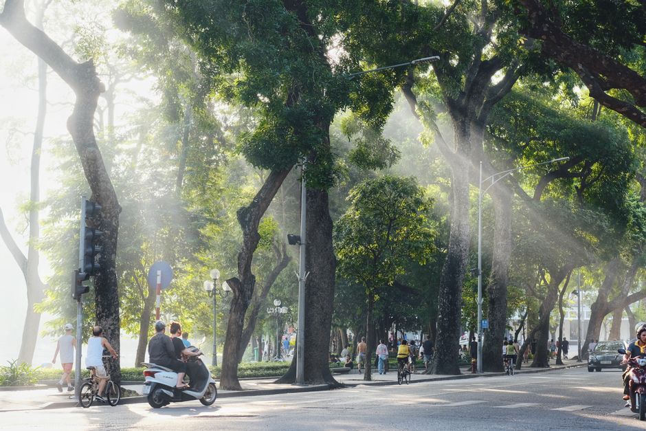 The stops in Hanoi