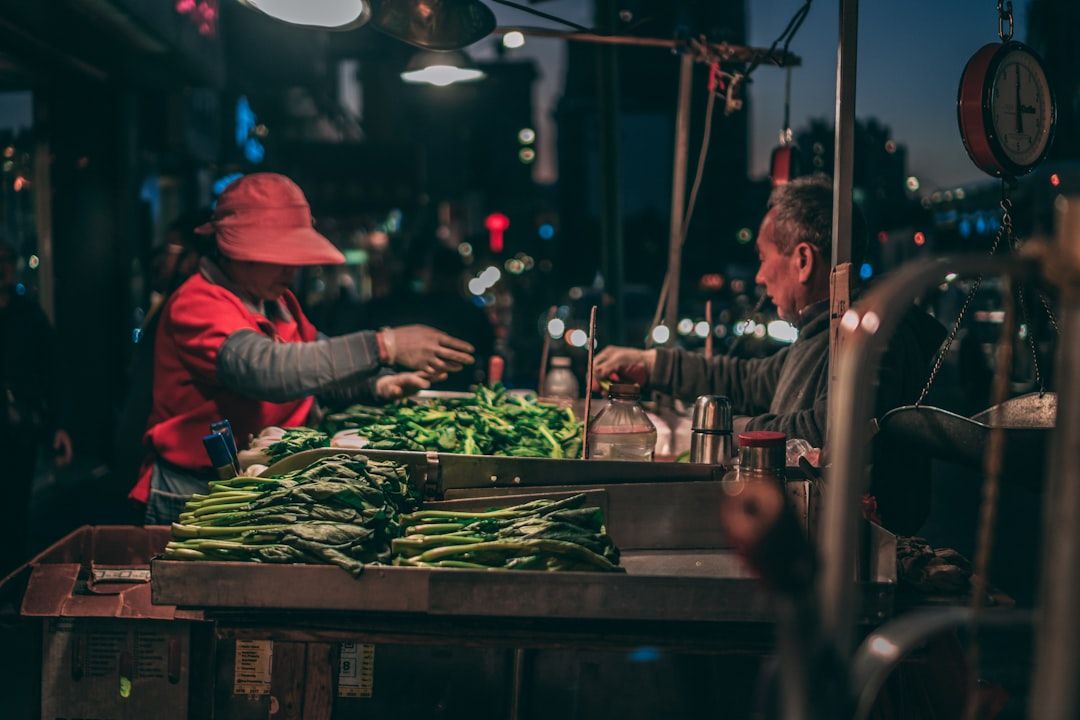 USA street market local life