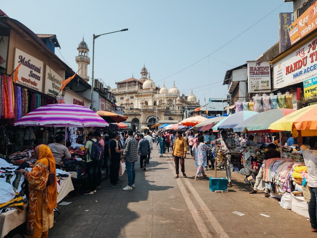 India street market local life